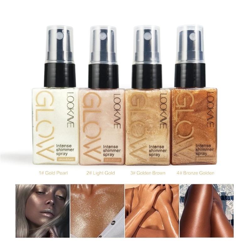 Body Shimmer Lotion - Shimmer Oil Spray Waterdicht Langdurig Hydraterend