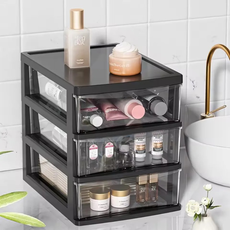 Beauty Makeup Desk - Transparante plastic opbergbox voor cosmetica, ladetype,