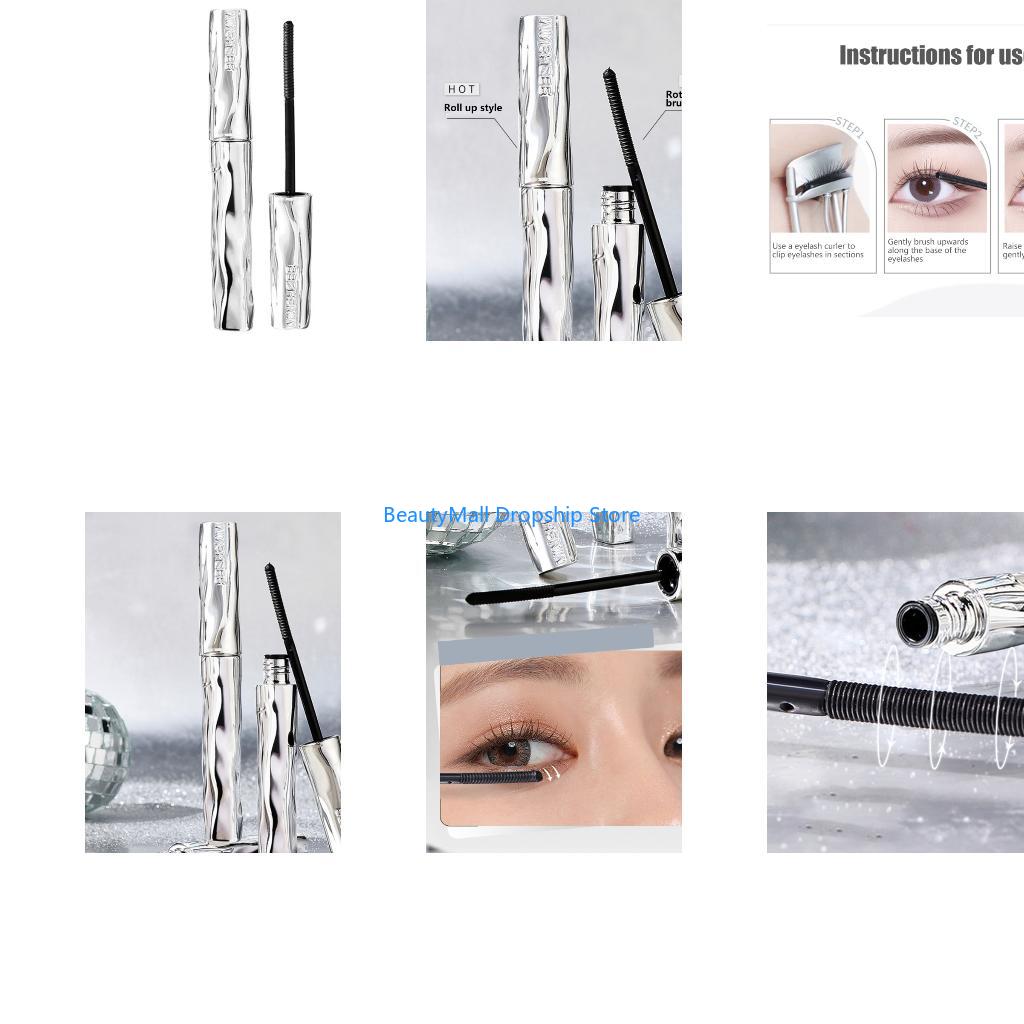 Waterproof Mascara Wand - 40JD Iron Wand Mascara, metalen mascara