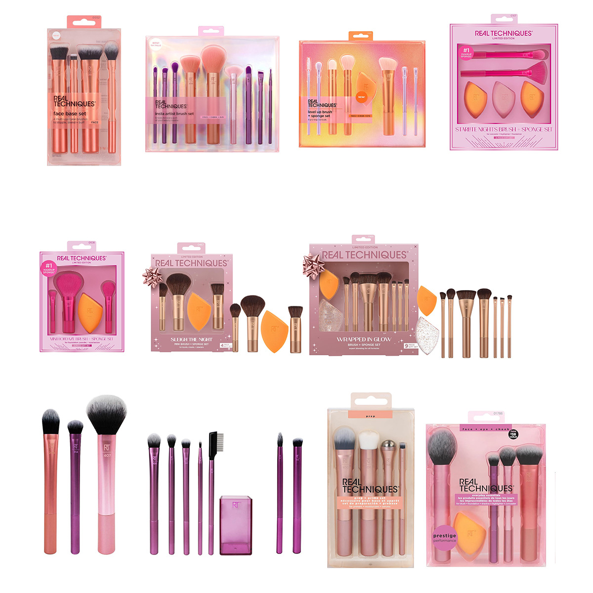 Beauty Makeup Desk - Complete make-upborstelset 1997 Poeder Blusher Mengborstel