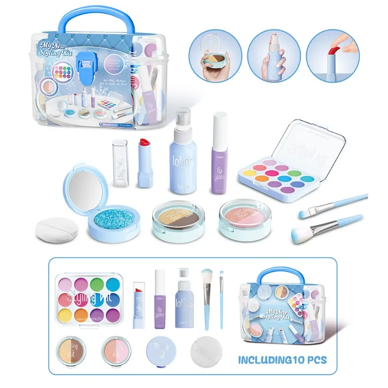 Beauty Makeup Set For Kids - Kinderspeelhuis Simulatie Make-up Speelgoed, Meisjes Schoonheid