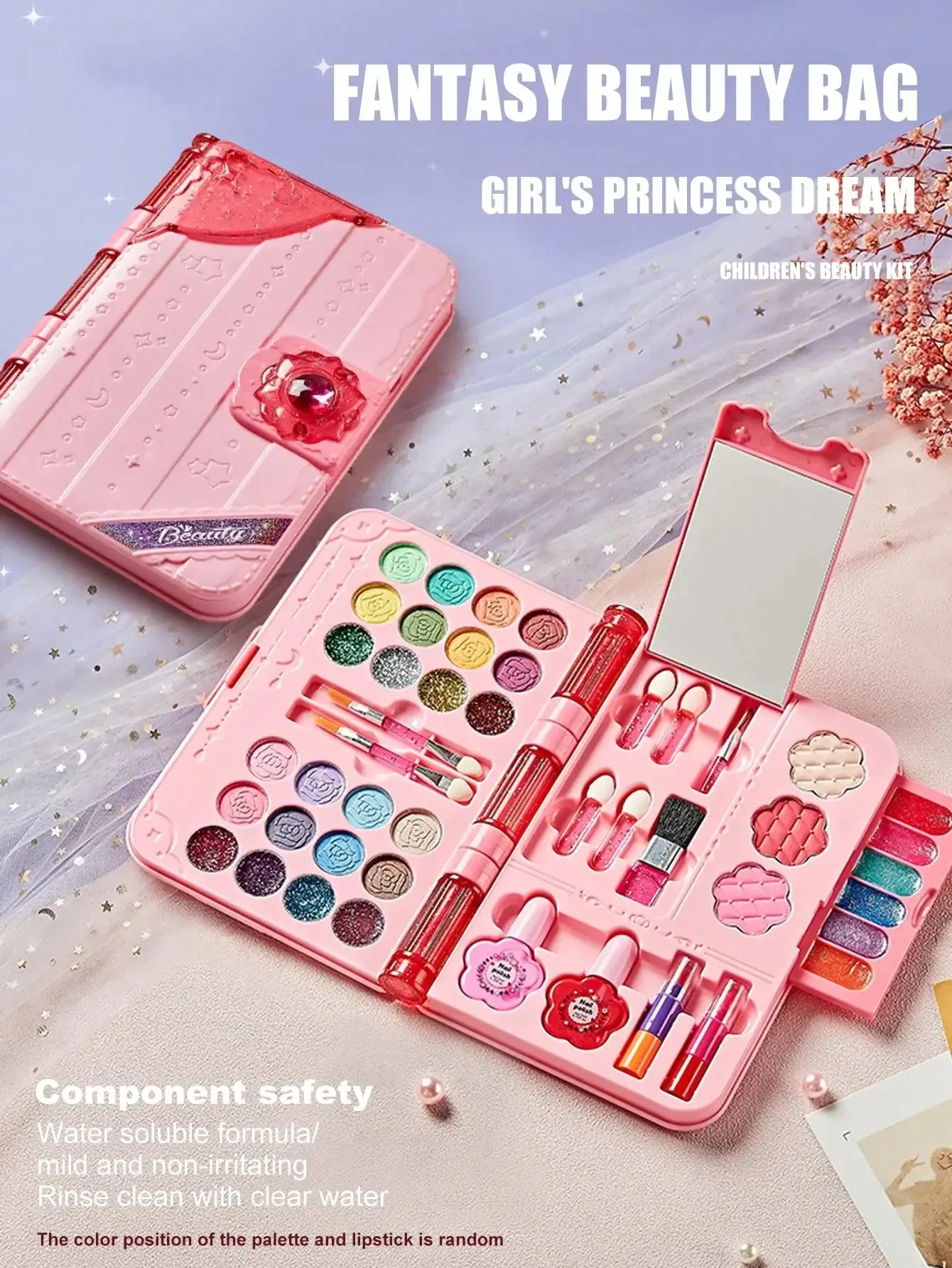 Beauty Makeup Set For Kids - 2026 Kinderdag Beste Cadeau Wasbare Kindermake-upset
