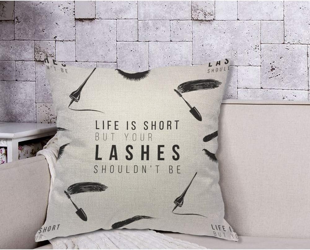 Grappige wimpers quote kussenh - Beauty Makeup Quotes Short recensie en prijs