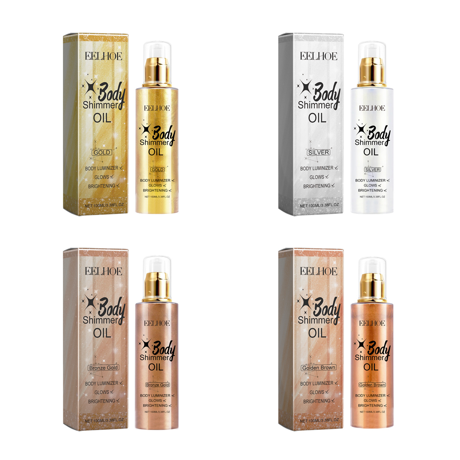 Eelhoe 3d Body Olie Met Glinst - Body Shimmer Lotion recensie en prijs
