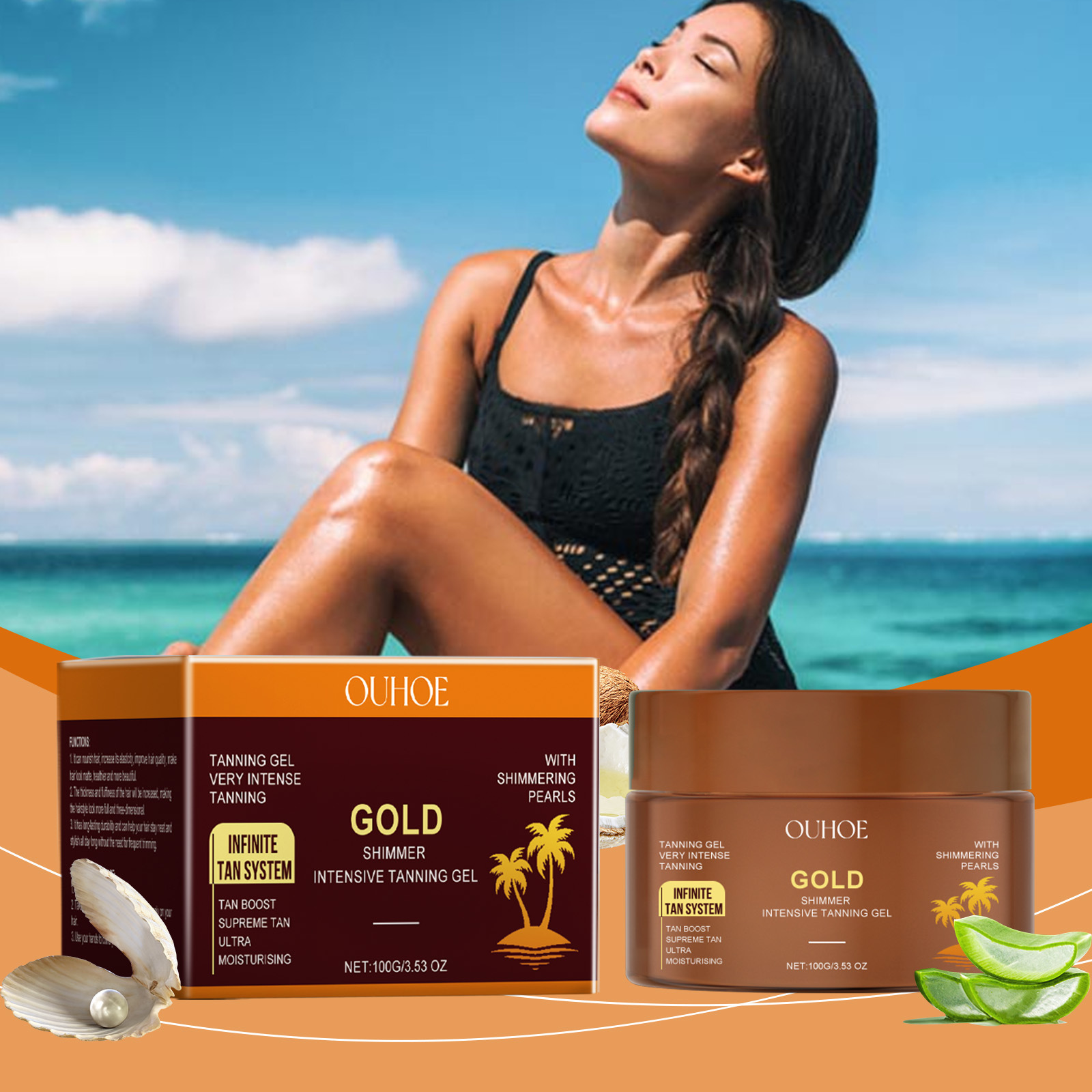 Bruiningsversneller Crème Bron - Body Shimmer Lotion recensie en prijs