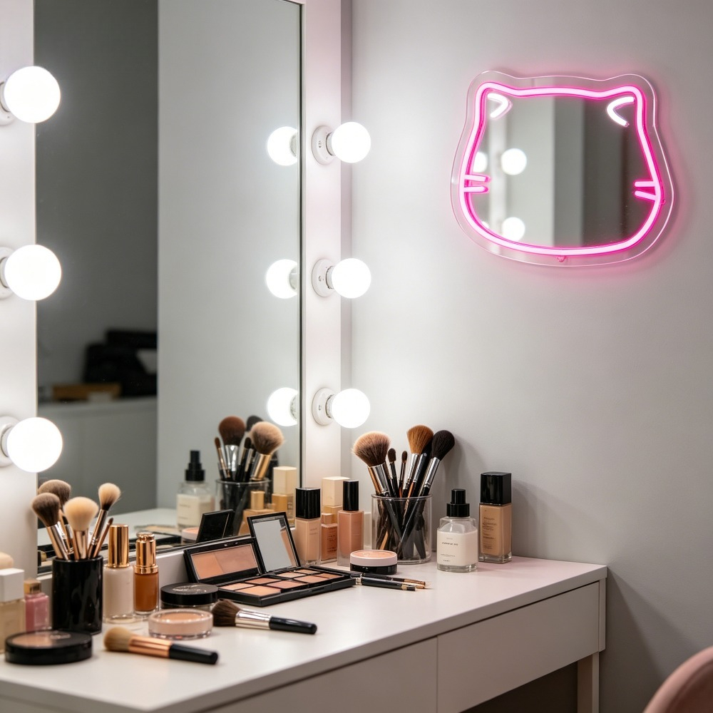 Schattig katten selfie neonlic - Beauty Makeup Girl Photo recensie en prijs