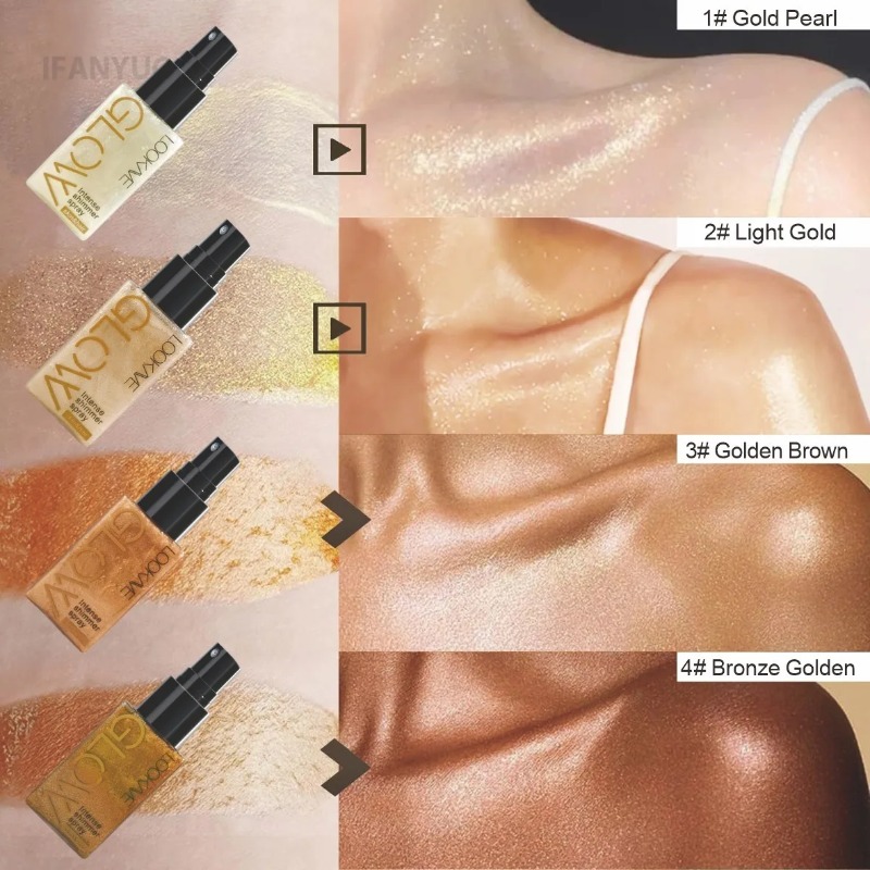 Parelmoer Glitter Spray Shimme - Body Shimmer Lotion recensie en prijs