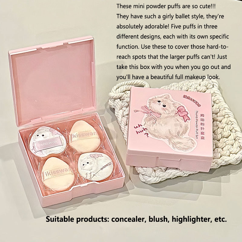 5-delige schattige mini vinger - Beauty Makeup Tools Set recensie en prijs