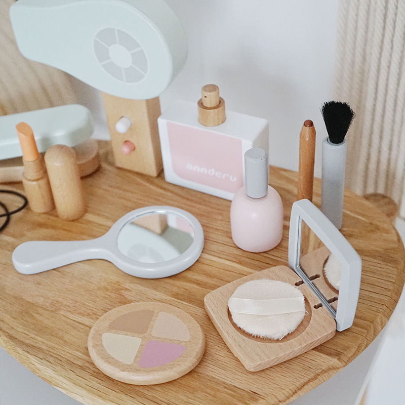 Nieuwe kinderen houten simulat - Beauty Makeup Set For Kids recensie en prijs