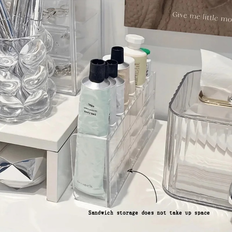 7-slots transparante plastic c - Beauty Makeup Desk recensie en prijs