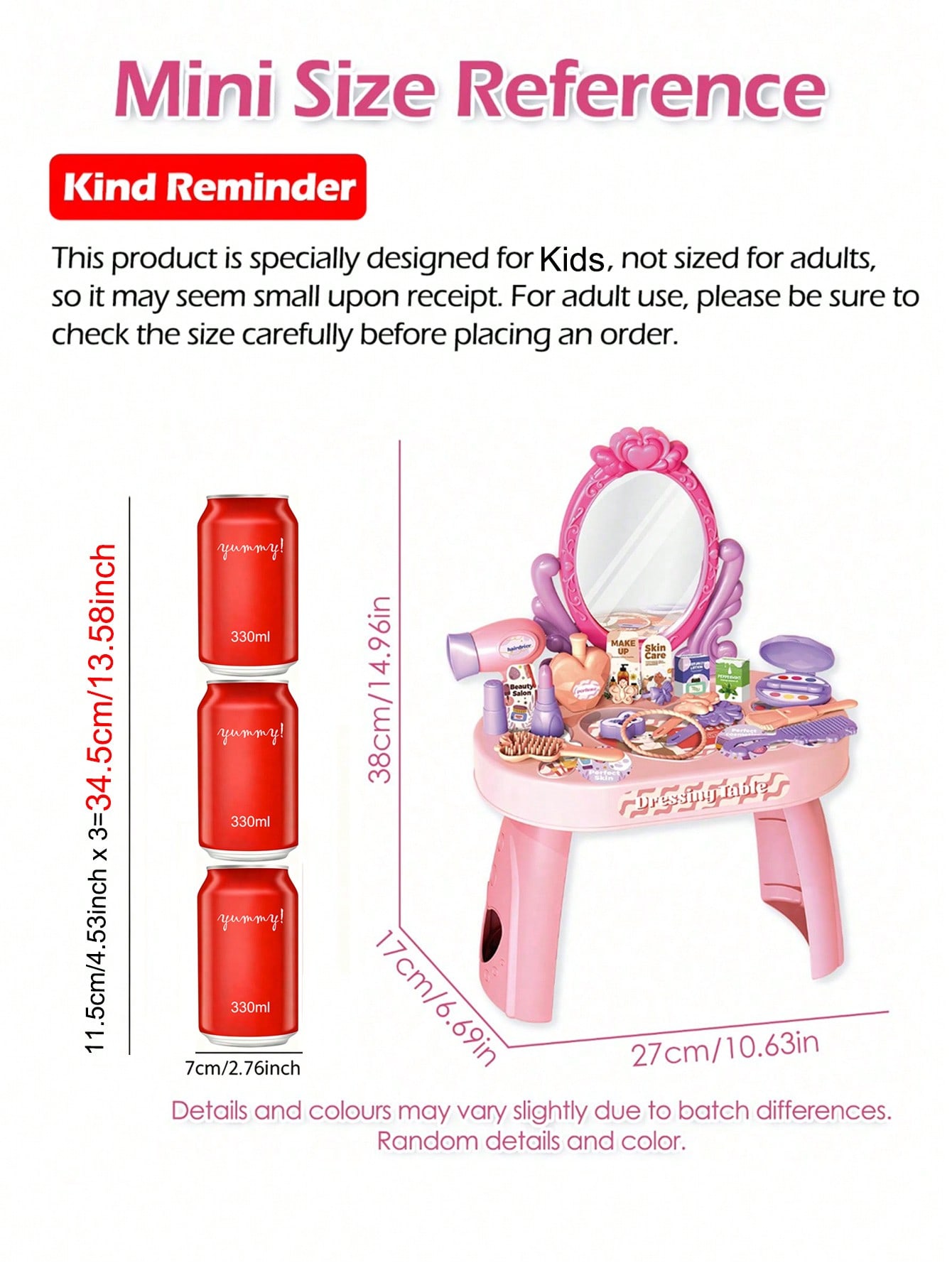 Kinderprinsessen kaptafel spee - Beauty Makeup Desk recensie en prijs
