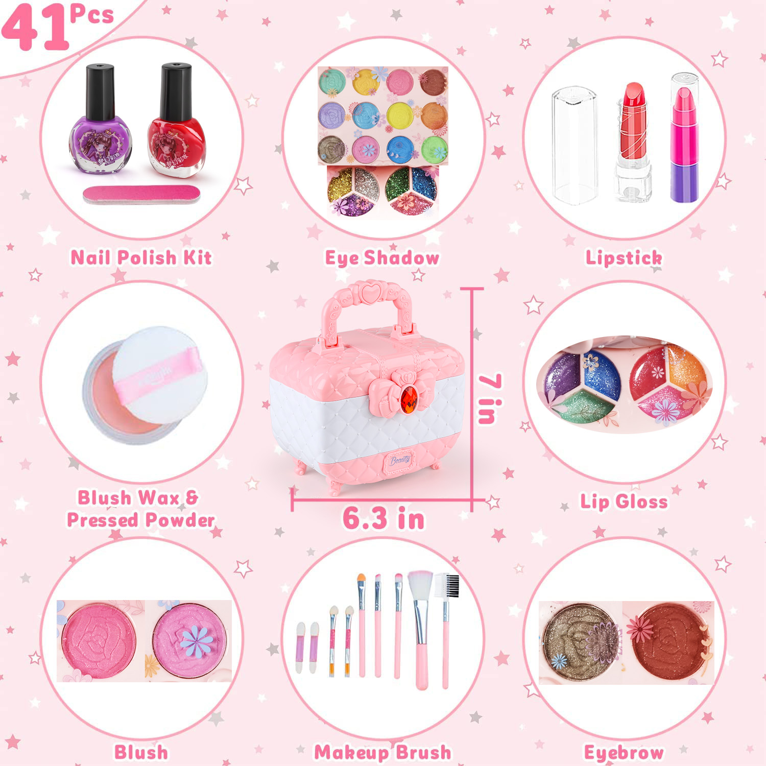 Kinder Make-Up Speelgoed Kit V - Beauty Makeup Set For Kids recensie en prijs